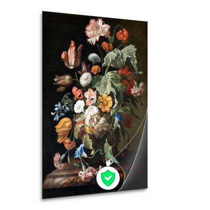 Stilleven met bloemen - Rachel Ruysch poster