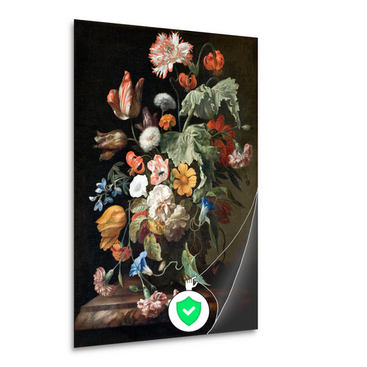 Stilleven met bloemen - Rachel Ruysch poster