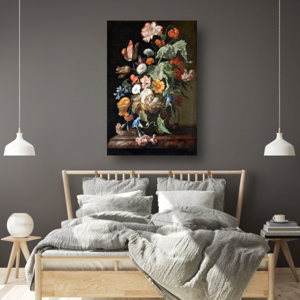 Stilleven met bloemen - Rachel Ruysch poster