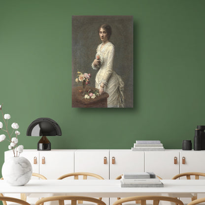 Madame Lerolle - Henri Fantin-Latour canvas met baklijst