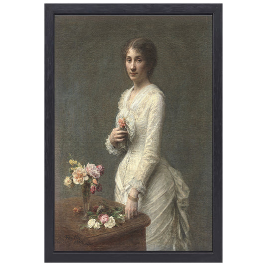 Madame Lerolle - Henri Fantin-Latour canvas met baklijst