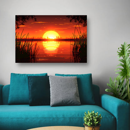 Minimalistisch lijnencompositie canvas