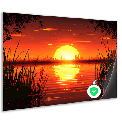 Minimalistisch lijnencompositie poster