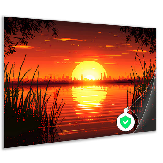 Minimalistisch lijnencompositie poster