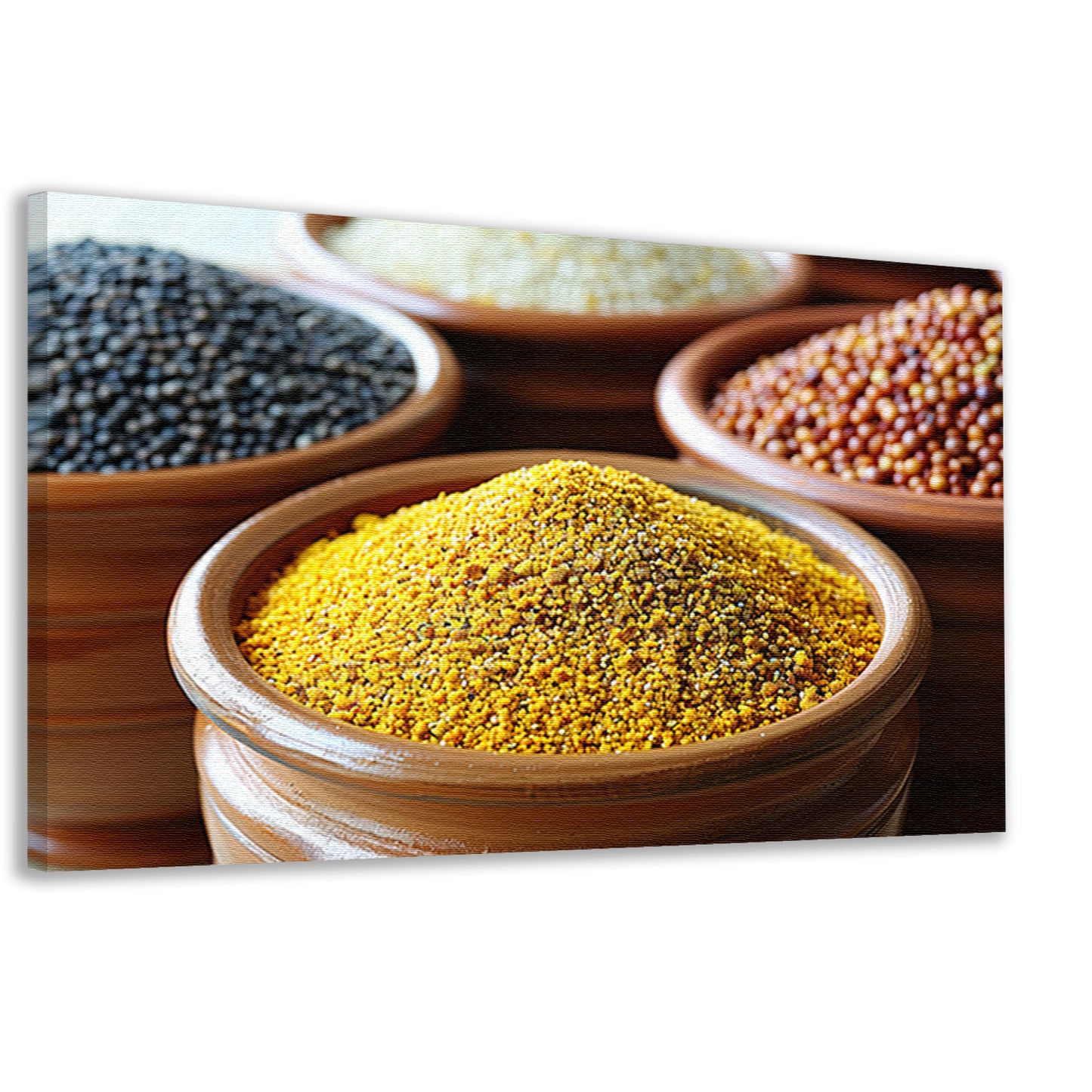 Minimalistisch graanschalen canvas