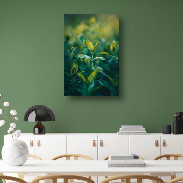Close-up van een Groeiende Plant in Natuurlijk Licht acrylglas