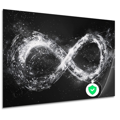 Eeuwige stroom van kosmische energie poster