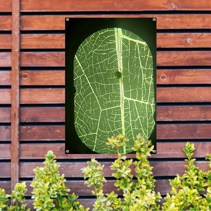 Close-up van Abstracte Bladstructuur tuinposter