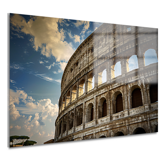 Het Colosseum onder de Romeinse hemel acrylglas