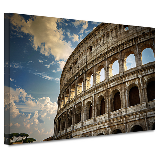Het Colosseum onder de Romeinse hemel canvas