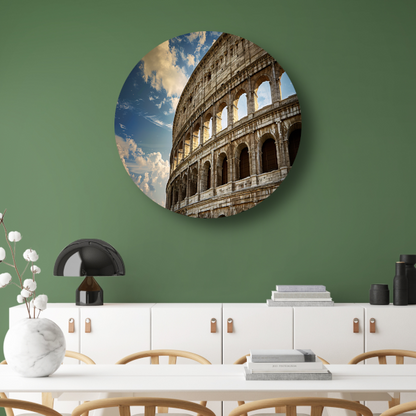 Het Colosseum onder de Romeinse hemel forex muurcirkel