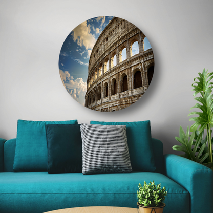 Het Colosseum onder de Romeinse hemel forex muurcirkel
