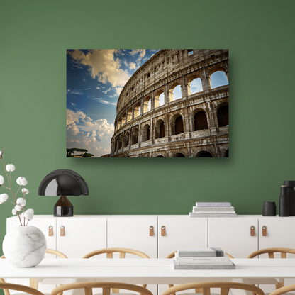 Het Colosseum onder de Romeinse hemel canvas