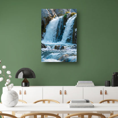 Monochrome Waterval in de Natuur acrylglas