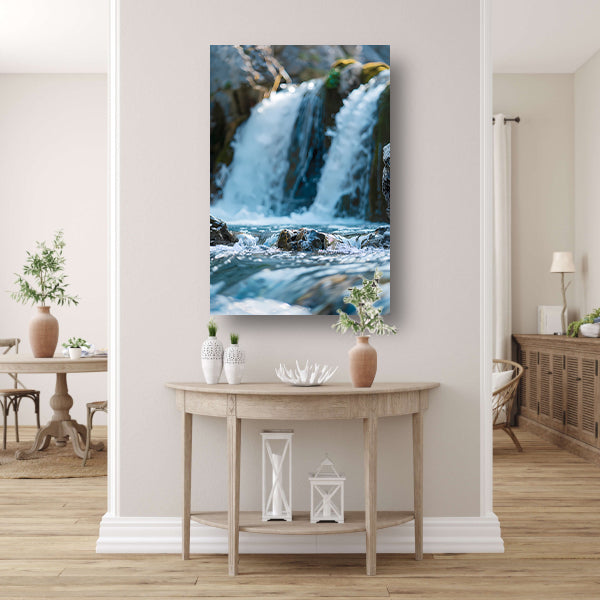 Monochrome Waterval in de Natuur acrylglas