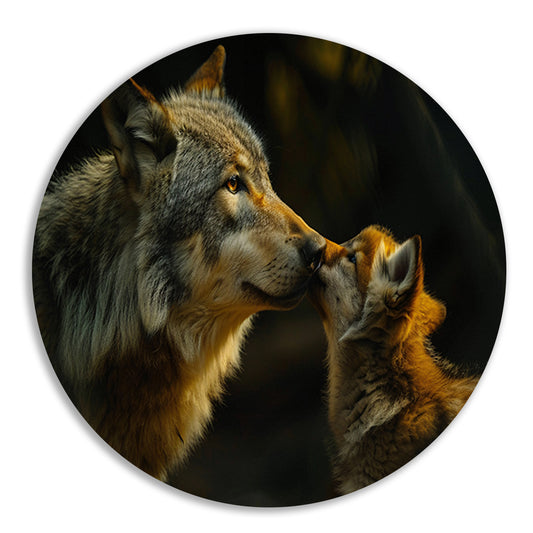 Intiem moment tussen wolven in het bos forex muurcirkel