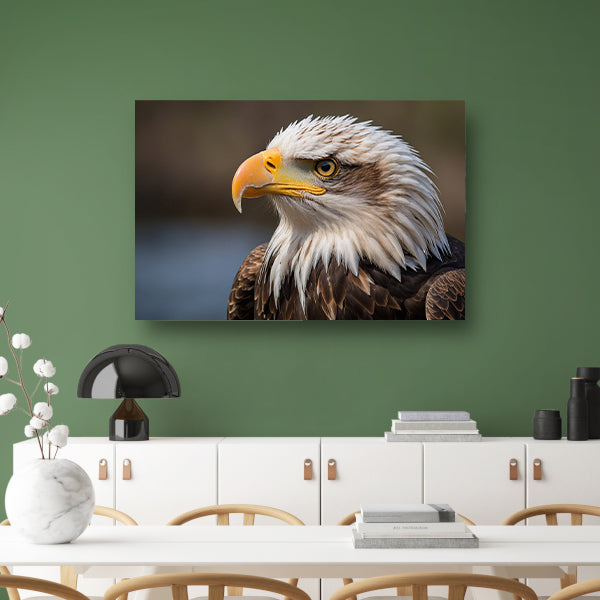 Realistisch portret van een majestueuze adelaar poster