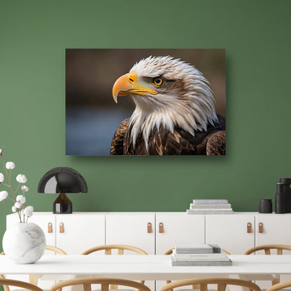 Realistisch portret van een majestueuze adelaar poster