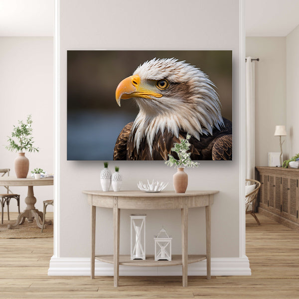Realistisch portret van een majestueuze adelaar poster