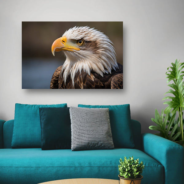 Realistisch portret van een majestueuze adelaar poster