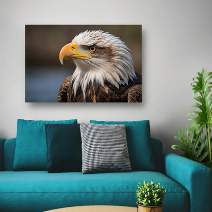Realistisch portret van een majestueuze adelaar poster