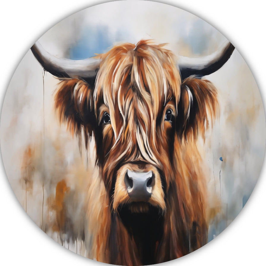 Starende Schotse Hooglander in Detail forex muurcirkel