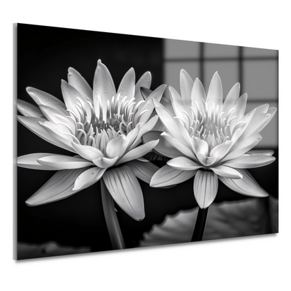 Stilleven met waterlelies acrylglas