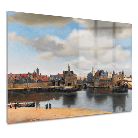 Gezicht op Delft - Johannes Vermeer acrylglas