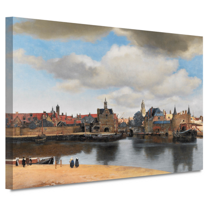 Gezicht op Delft - Johannes Vermeer canvas