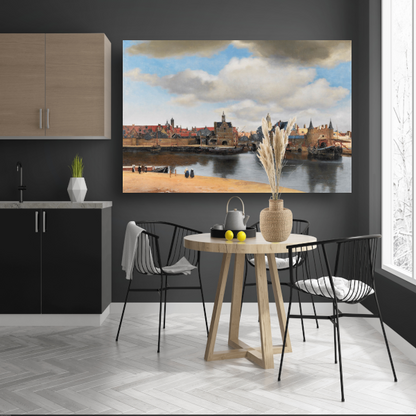 Gezicht op Delft - Johannes Vermeer poster