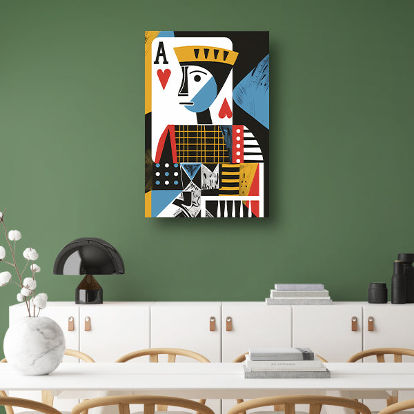 Abstracte Schoppen Aas Kunst canvas