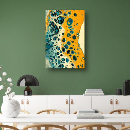 Abstracte kleurrijke patronen in moderne kunst acrylglas