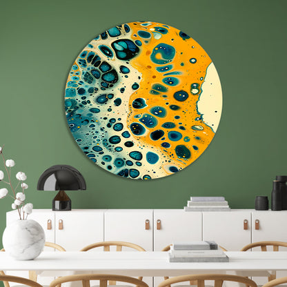 Abstracte kleurrijke patronen in moderne kunst forex muurcirkel