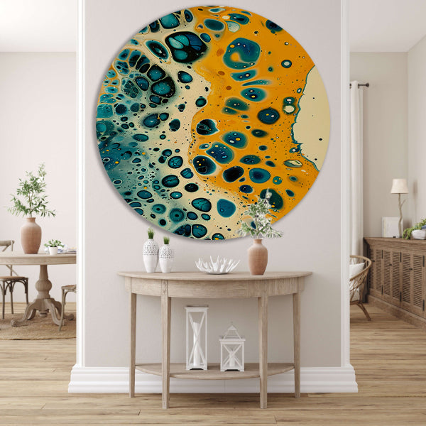 Abstracte kleurrijke patronen in moderne kunst forex muurcirkel