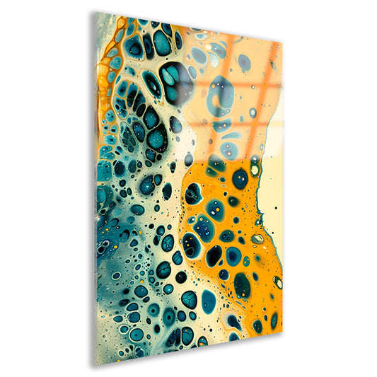 Abstracte kleurrijke patronen in moderne kunst acrylglas