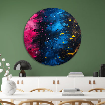 Abstract kleuren explosie forex muurcirkel