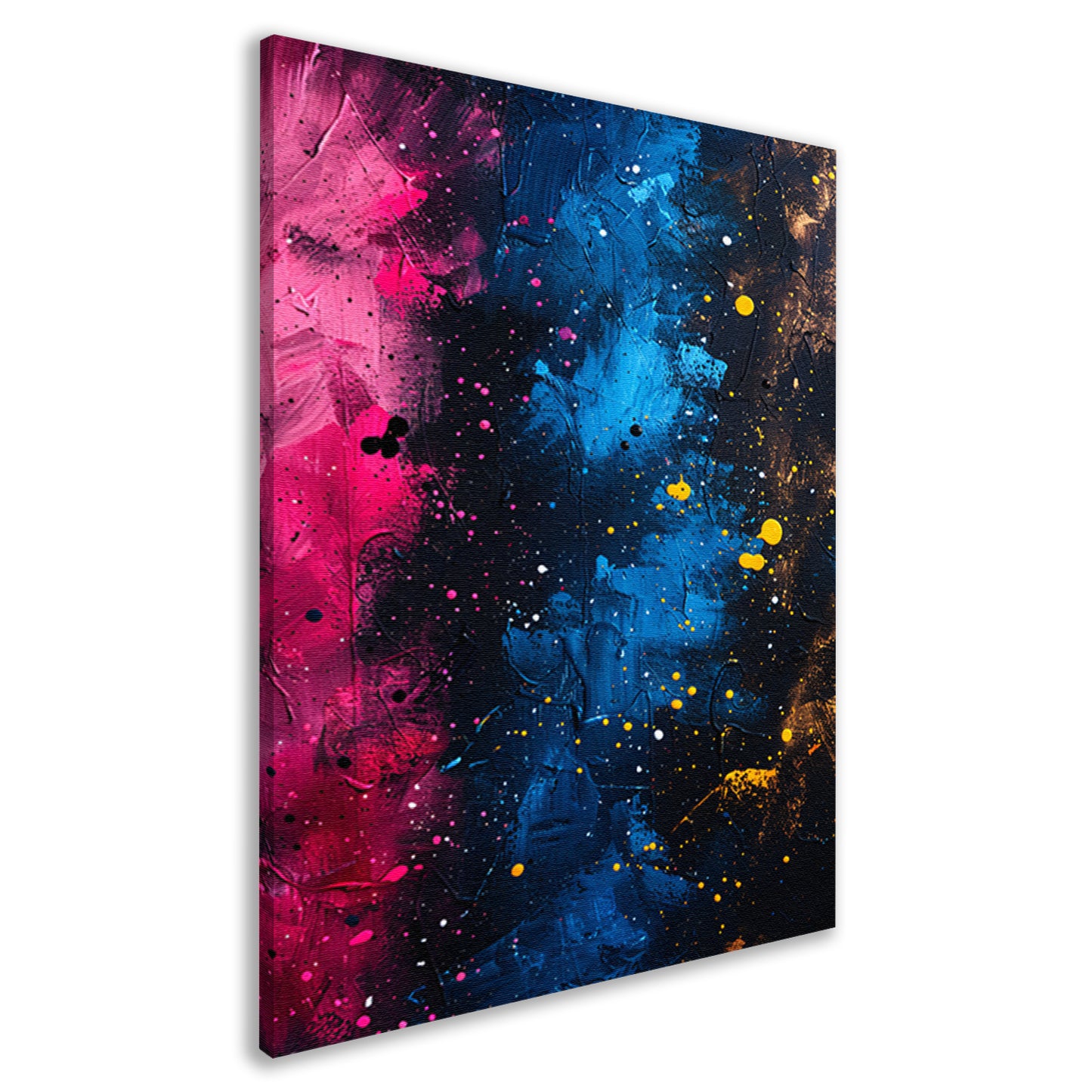 Abstract kleuren explosie op canvas canvas