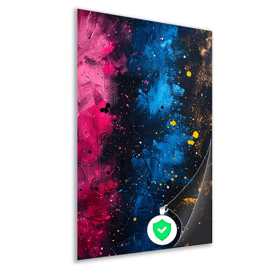 Abstract kleuren explosie poster