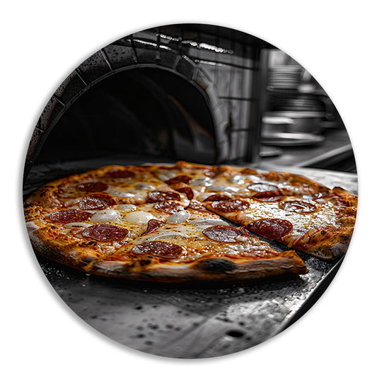 Pizza in een steenoven forex muurcirkel