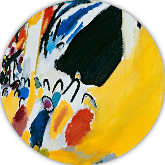 Impressie III (Concert) - Wassily Kandinsky aluminium muurcirkel