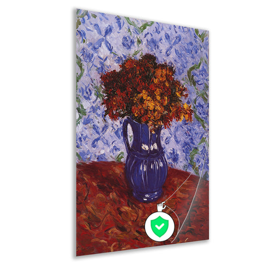 Chrysanthèmes dans un vase - Gustave Caillebotte poster