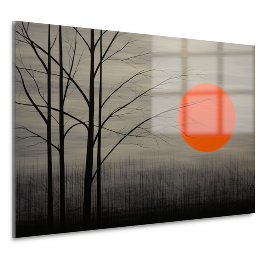 Landschap in primaire kleuren acrylglas