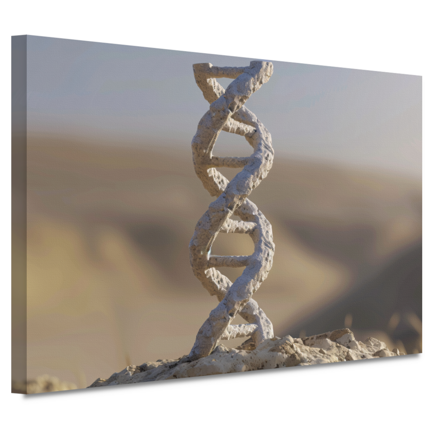 DNA-structuur op steen canvas