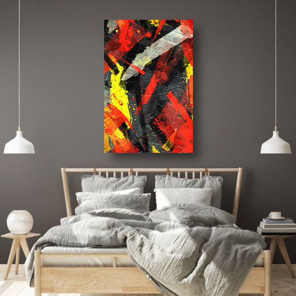 Abstract  met Levendige Kleuren poster