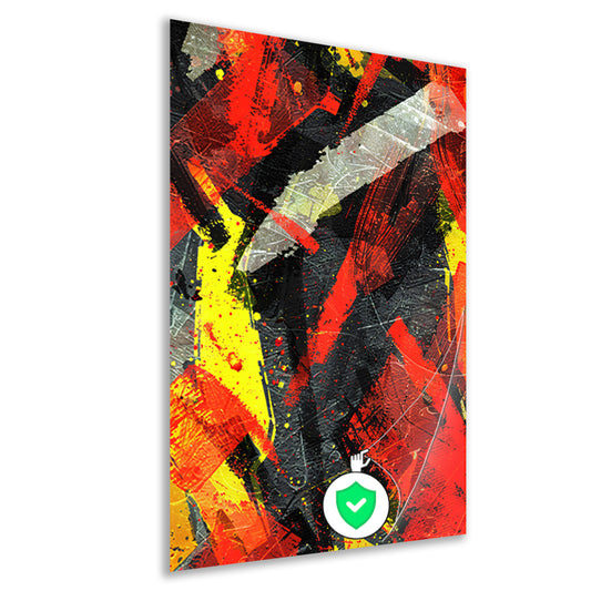 Abstract  met Levendige Kleuren poster