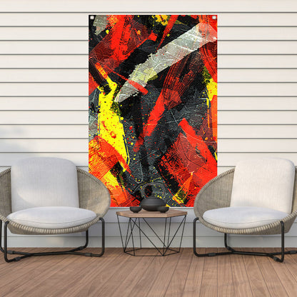 Abstract  met Levendige Kleuren tuinposter