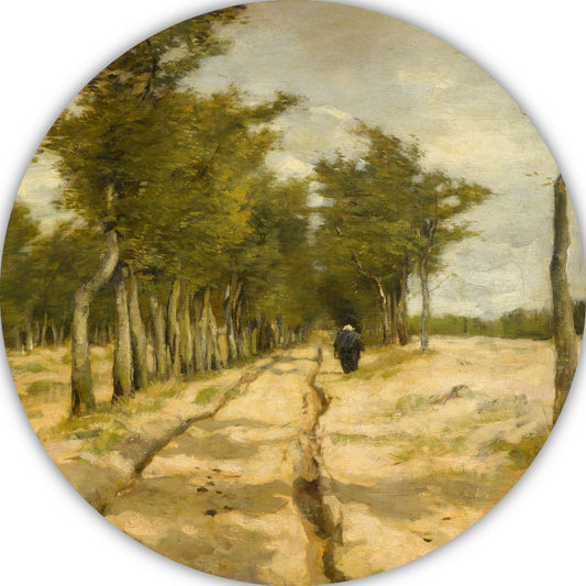 De Torenlaan te Laren - Anton Mauve aluminium muurcirkel