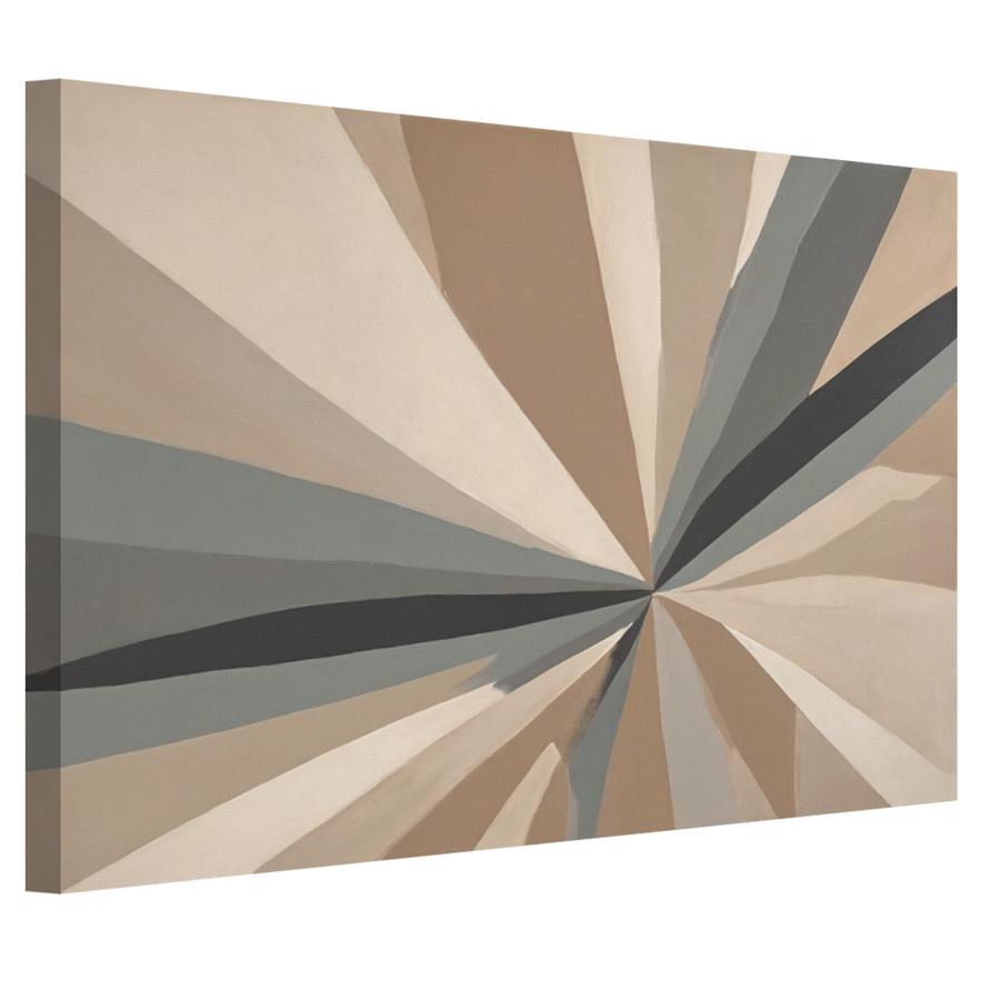Abstracte Symmetrie in Monochromatische Harmonie canvas
