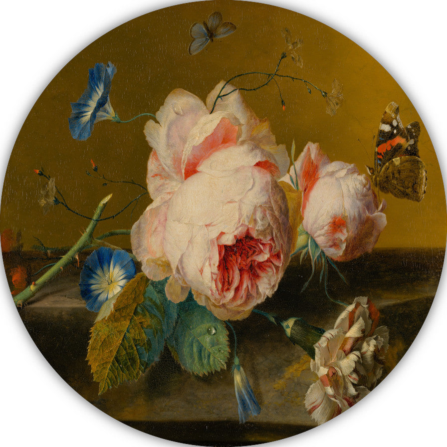 Bloemstilleven - Jan van Huysum forex muurcirkel
