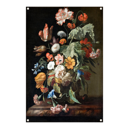 Stilleven met bloemen - Rachel Ruysch tuinposter